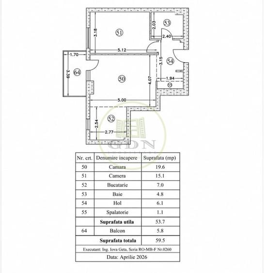 Apartament cu 2 camere semidecomandat în Sisești
