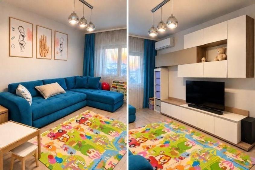 Apartament cu 2 camere decomandat, mobilat în Brătianu