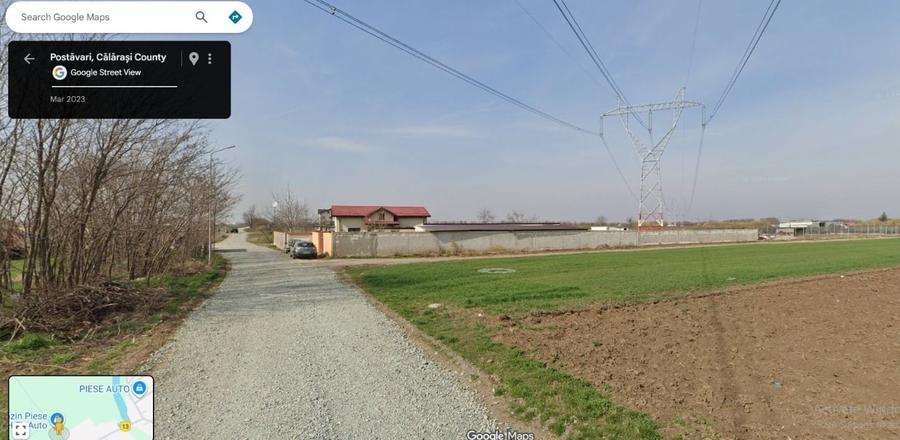 Teren Construcții extravilan de 500 mp, în Postăvari