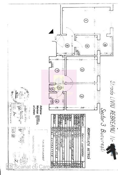Apartament cu 3 camere decomandat în Titan