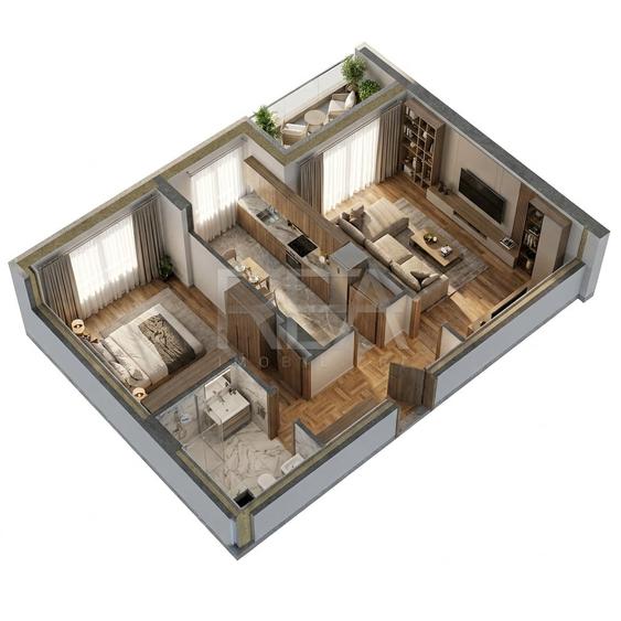 Apartament cu 2 camere decomandat în Pipera — fotografia 1