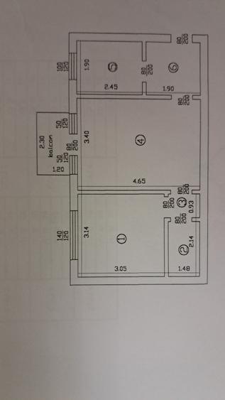 Apartament cu 2 camere semidecomandat în Alexandru cel Bun