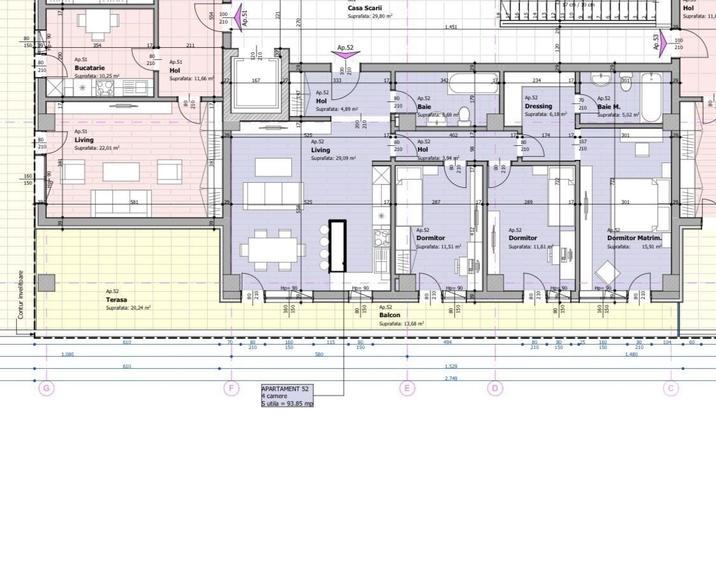 Apartament cu 4 camere în Galata