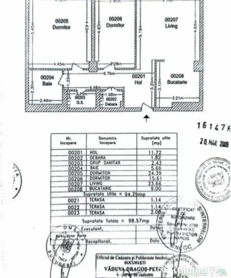 Apartament cu 3 camere decomandat în Baba Novac