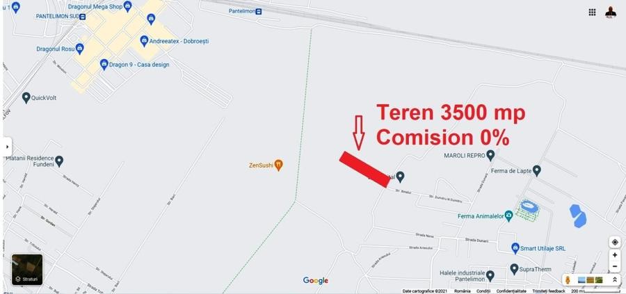 Teren Construcții intravilan de 3500 mp, în Dobroești