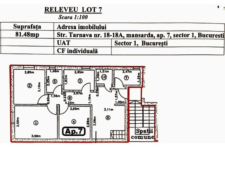 Apartament cu 4 camere decomandat, mobilat în 1 Mai