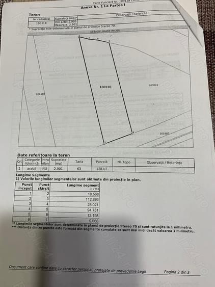 Teren de 24604 mp, în Șaroș pe Târnave