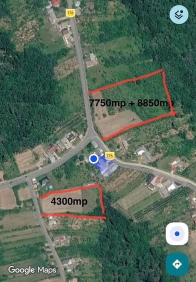 Teren de 16600 mp, în Cocu