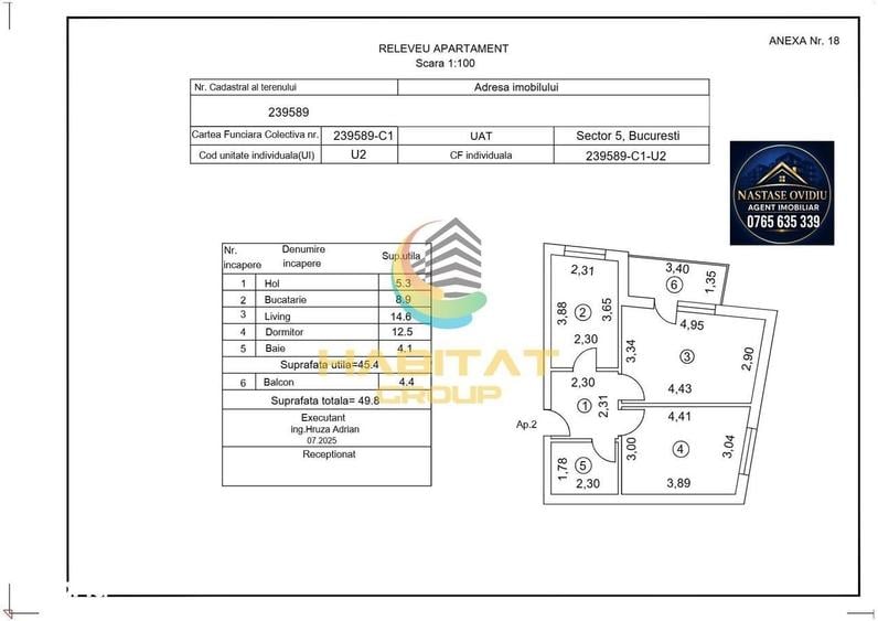 Apartament cu 2 camere decomandat în Ferentari