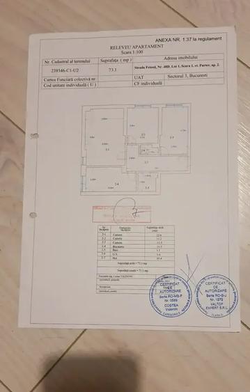 Apartament cu 3 camere decomandat în Theodor Pallady
