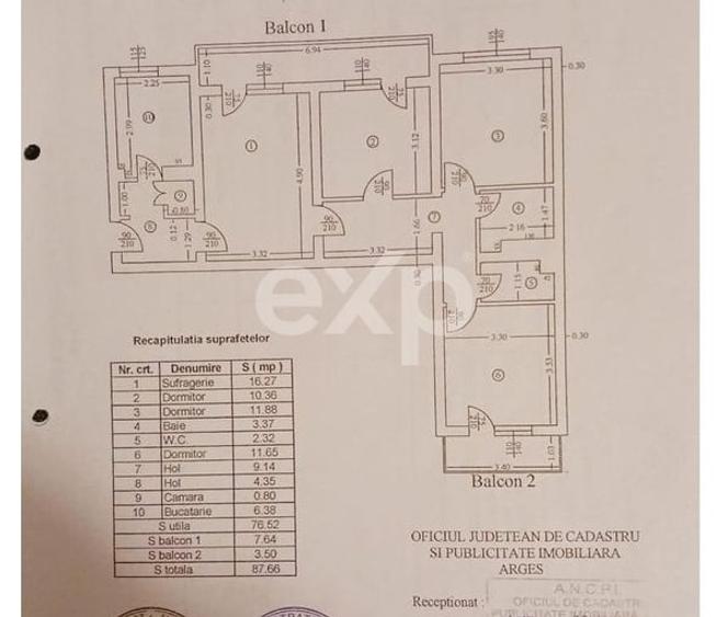 Apartament cu 4 camere decomandat în Craiovei