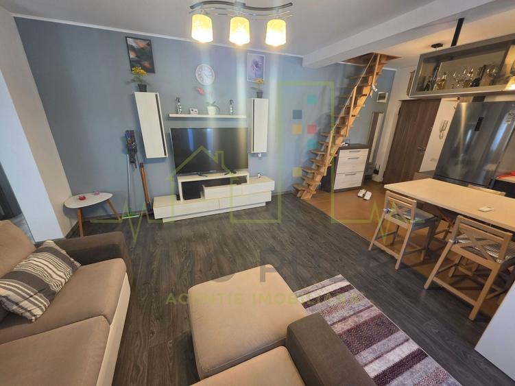 Apartament cu 2 camere semidecomandat, mobilat în Girocului
