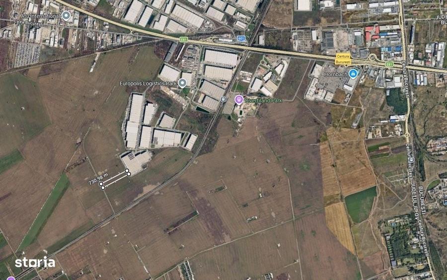 Teren Logistic 13.850 mp Chiajna, Str. Italia langa Hub Carrefour - 2