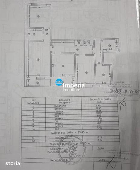Apartament cu 4 camere decomandat în Dacia