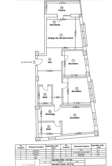 Apartament cu 4 camere decomandat în Dâmbul Rotund