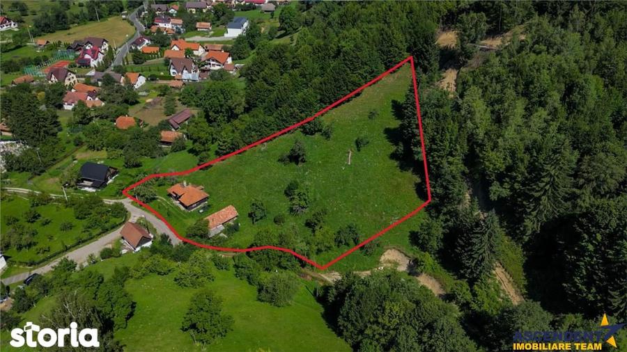 Casă cu 2 camere decomandat cu Teren 4300 Mp în Bran
