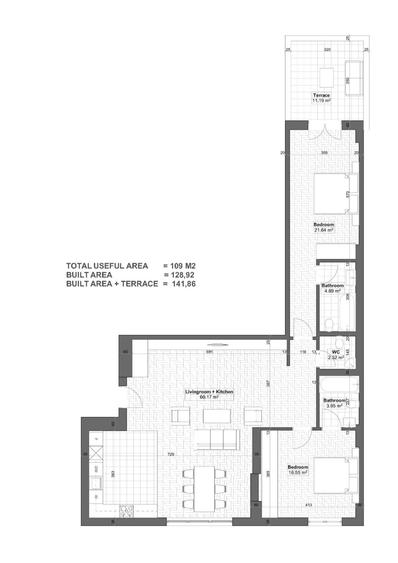 Apartament cu 3 camere în Herăstrău