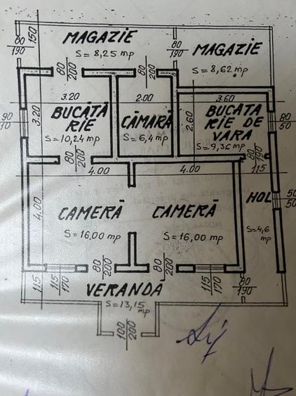 Casă individuală cu 3 camere cu Canalizare în Baza 3