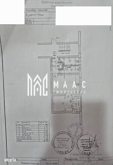 Apartament cu 2 camere, mobilat în Republicii