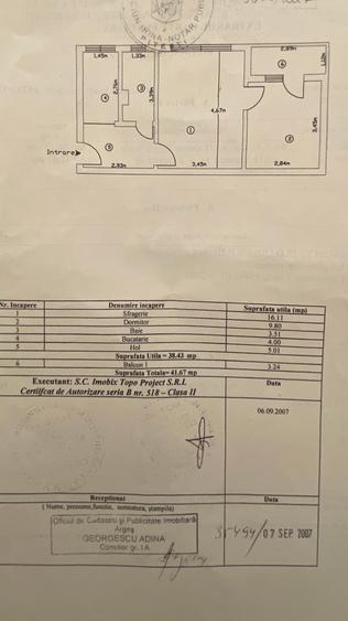 Apartament cu 2 camere semidecomandat în Nord