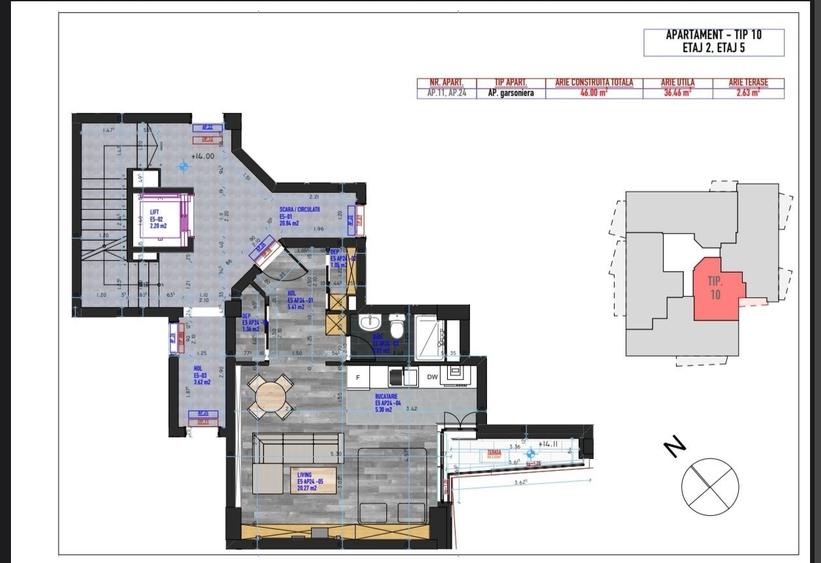 Apartament decomandat în Găvana