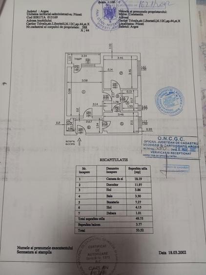 Apartament cu 2 camere în Trivale