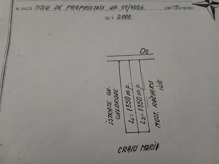 Teren de 1605 mp, în Oglinzi