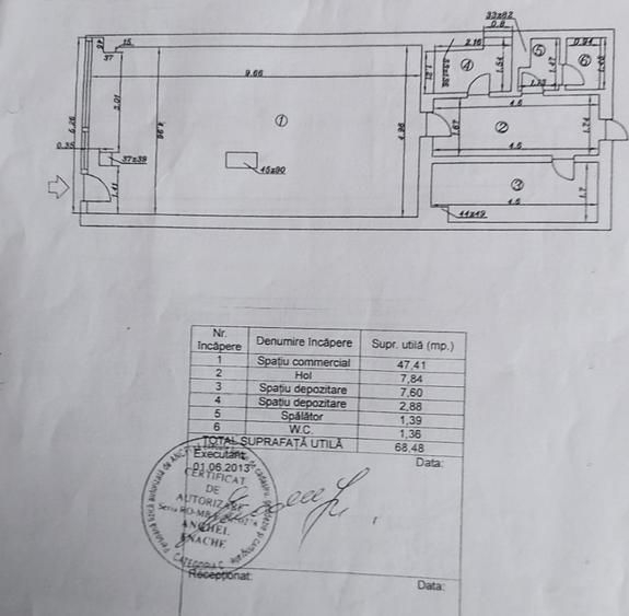 Spațiu comercial, de 80 mp, în Giurgiului