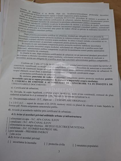 Teren Construcții intravilan de 2500 mp, în Cornetu