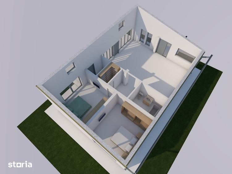 Casă cu 3 camere cu Teren 380 Mp în Cârcea