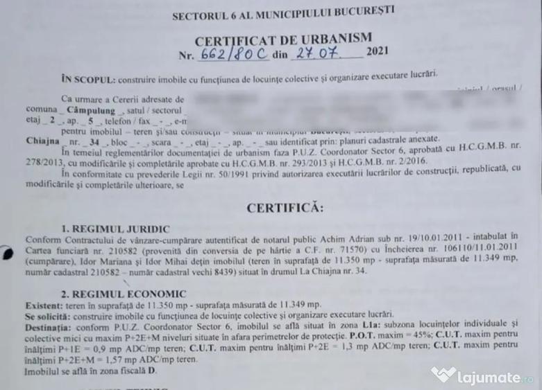 Teren în Giulești