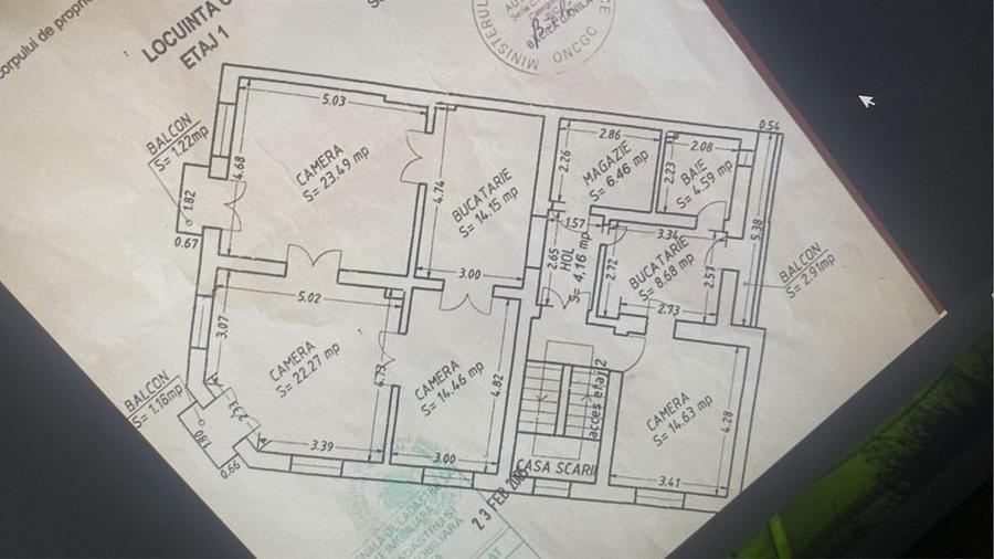 Apartament cu 4 camere semidecomandat în Tomis Mall