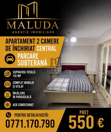 Apartament 2 camere de inchiriat,Central - 1