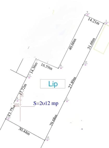 Teren in zona Lipovei - individuala/duplex