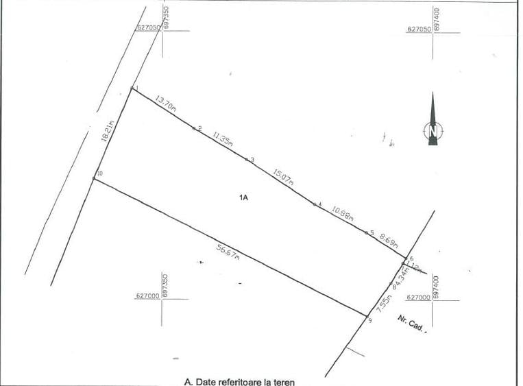 Teren Construcții intravilan de 896 mp, în Vișan