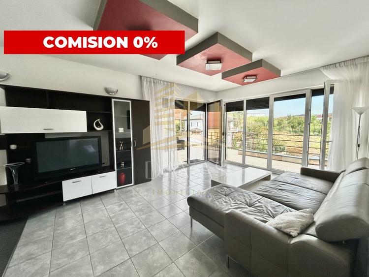 Penthouse cu 2 camere semidecomandat, mobilat în Zorilor