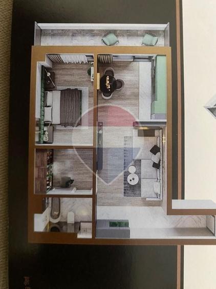 Apartament cu 2 camere semidecomandat, mobilat în Copou