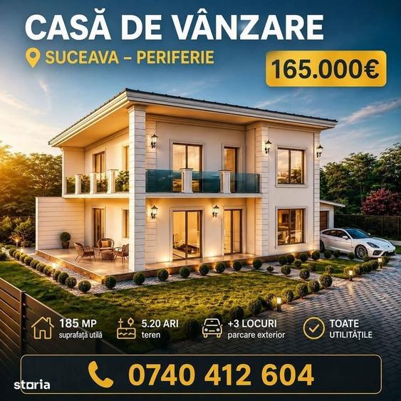 Casă cu 4 camere cu Teren 600 Mp în Central