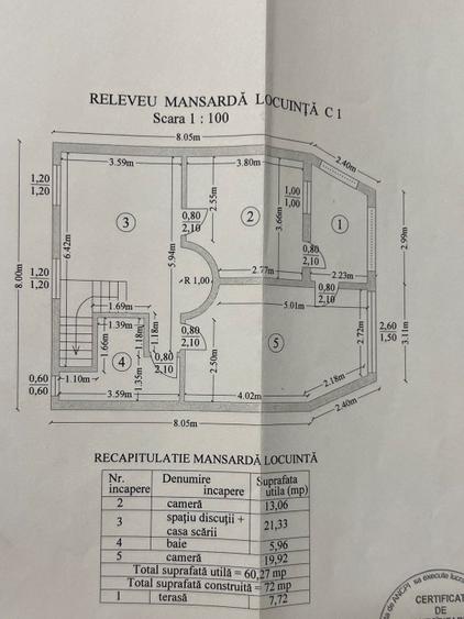 Casă individuală cu 4 camere cu Teren 505 Mp în Valea Călugărească