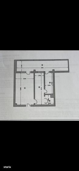 Apartament cu 2 camere în Prundu