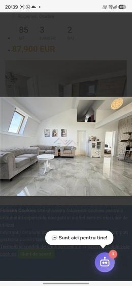 Apartament cu 3 camere decomandat în Rogerius