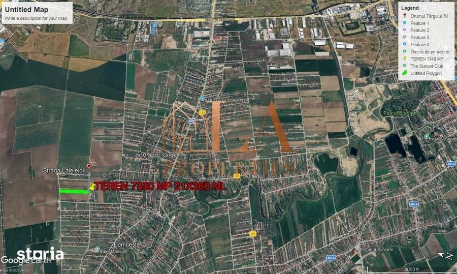 Teren de 14700 mp, în Domnești