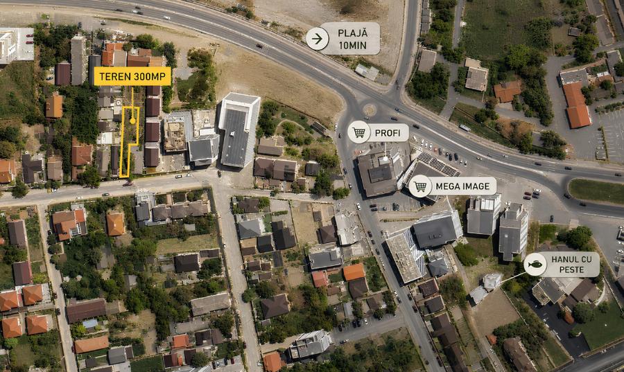 Teren Construcții intravilan de 300 mp, în Sud