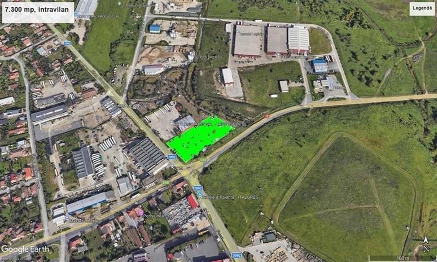 Teren Construcții intravilan de 7300 mp, în Exterior Nord