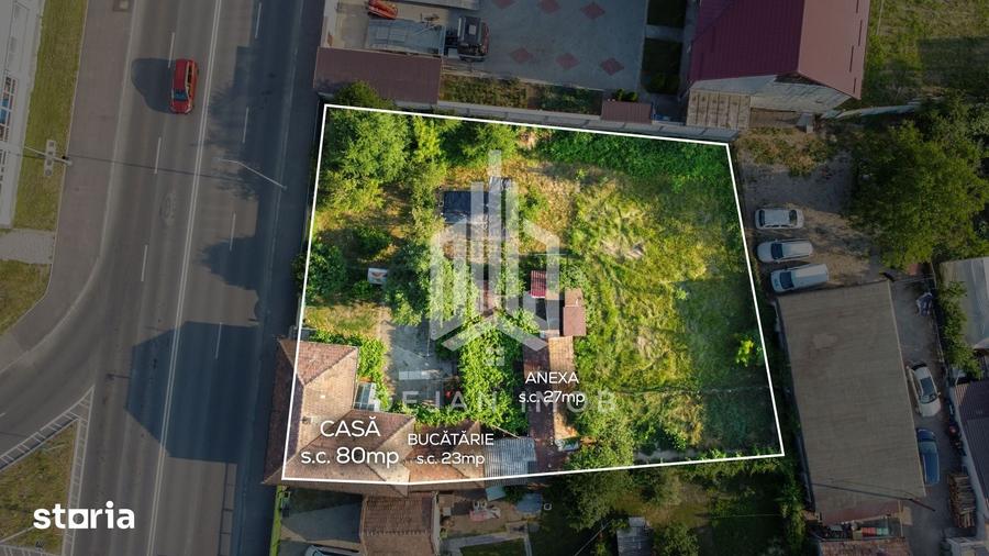 Casă cu 2 camere cu Teren 1090 Mp în Gării