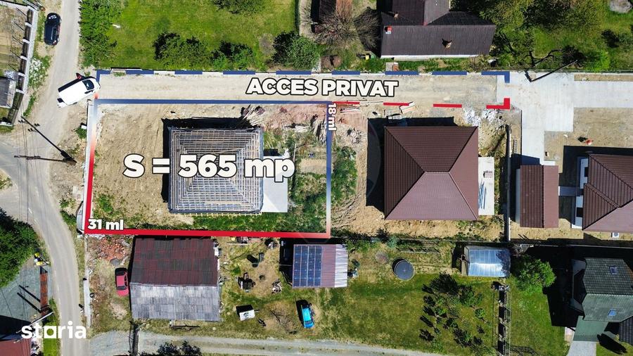 Casă cu 4 camere cu Teren 500 Mp în Central