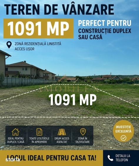 Teren intravilan constructii 1091 mp, zona central Horea Apahida - 1