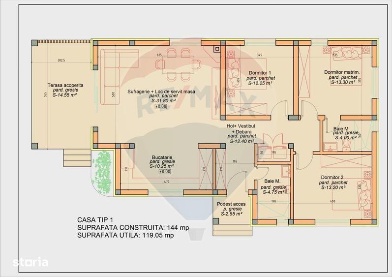 Casa noua de vanzare in SASAR cu 4 camere, 2 bai si 500 m2 teren. - 3