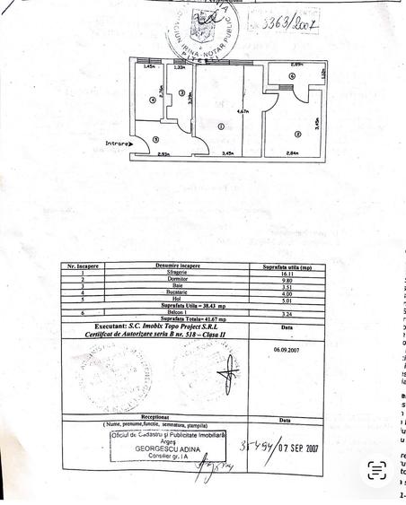 Apartament cu 2 camere semidecomandat în Nord