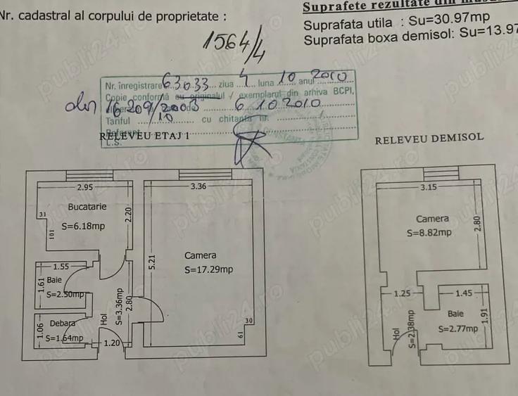 Apartament cu 2 camere decomandat în Inel II